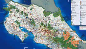 Map of Costa Rica