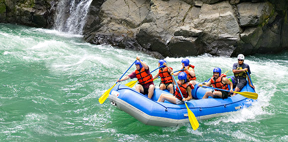 Whitewater rafting